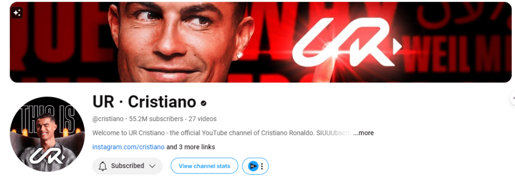 UR-Cristiano-YouTube - TricksShala