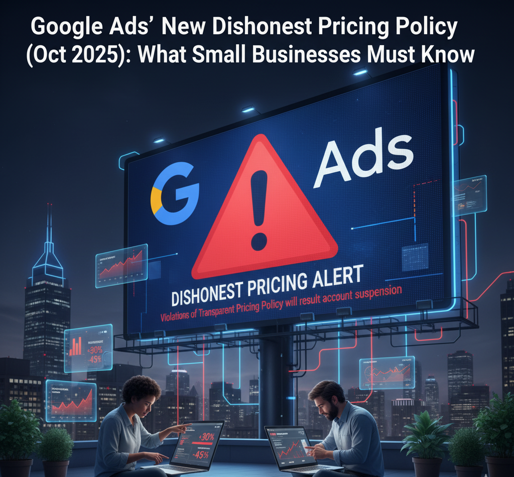 Google Ads dishonest pricing policy 2025 update